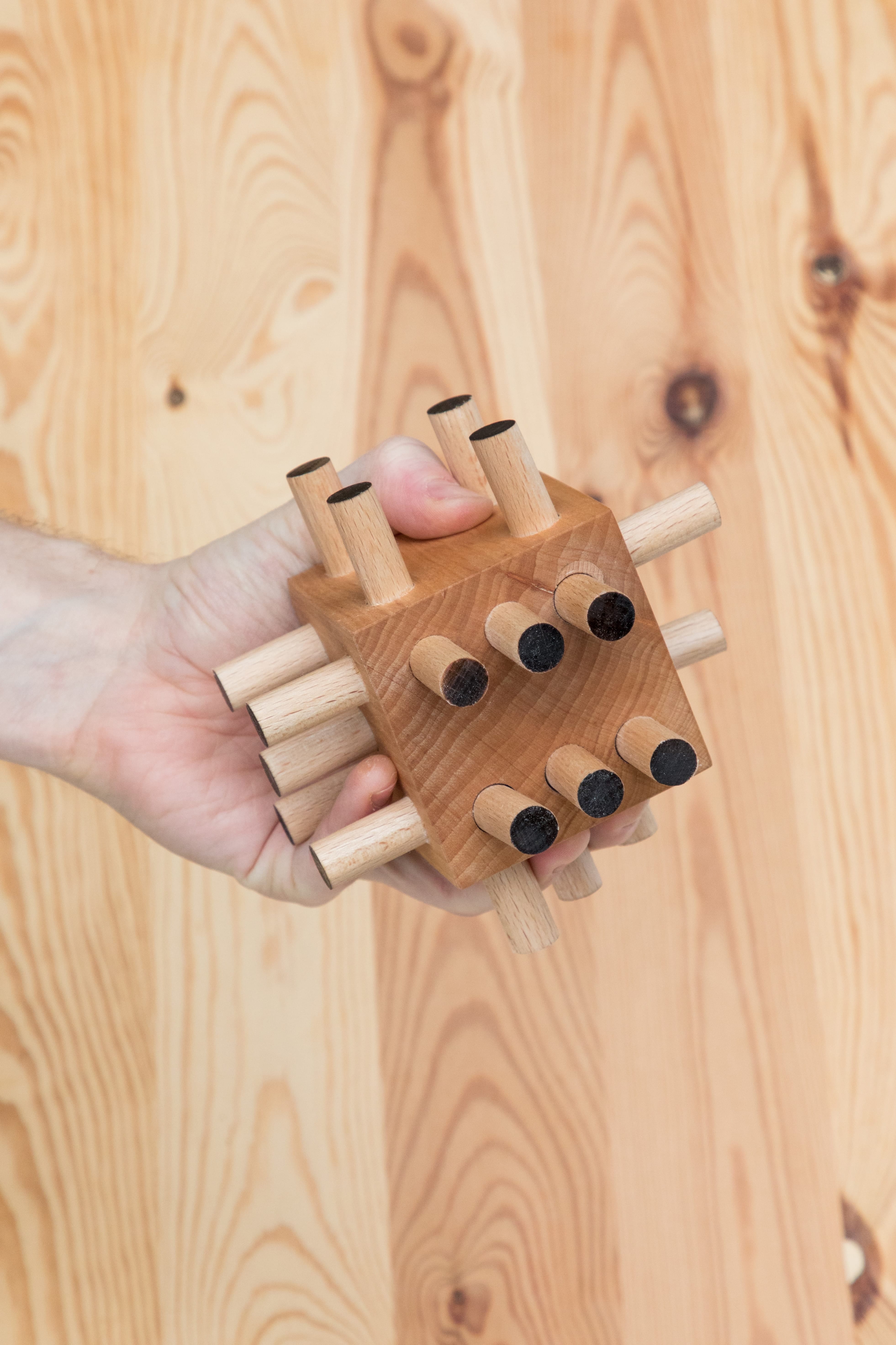 Clemens Lauer, *Bolt Dice*, Wood