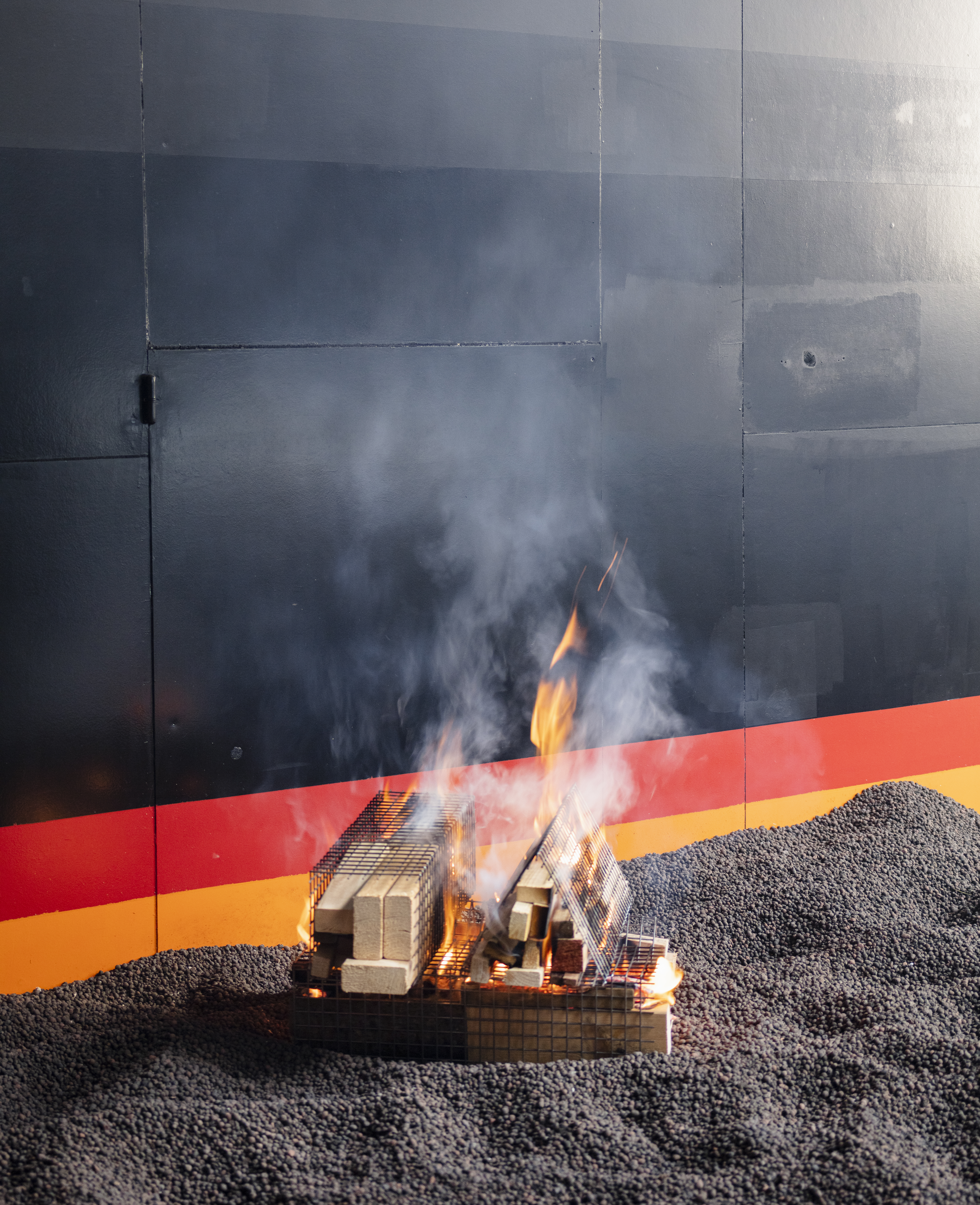 Phil Zumbruch, *Welded Log*, steel, 50×17,5×17,5cm (2×), 50×15×15cm (2×)