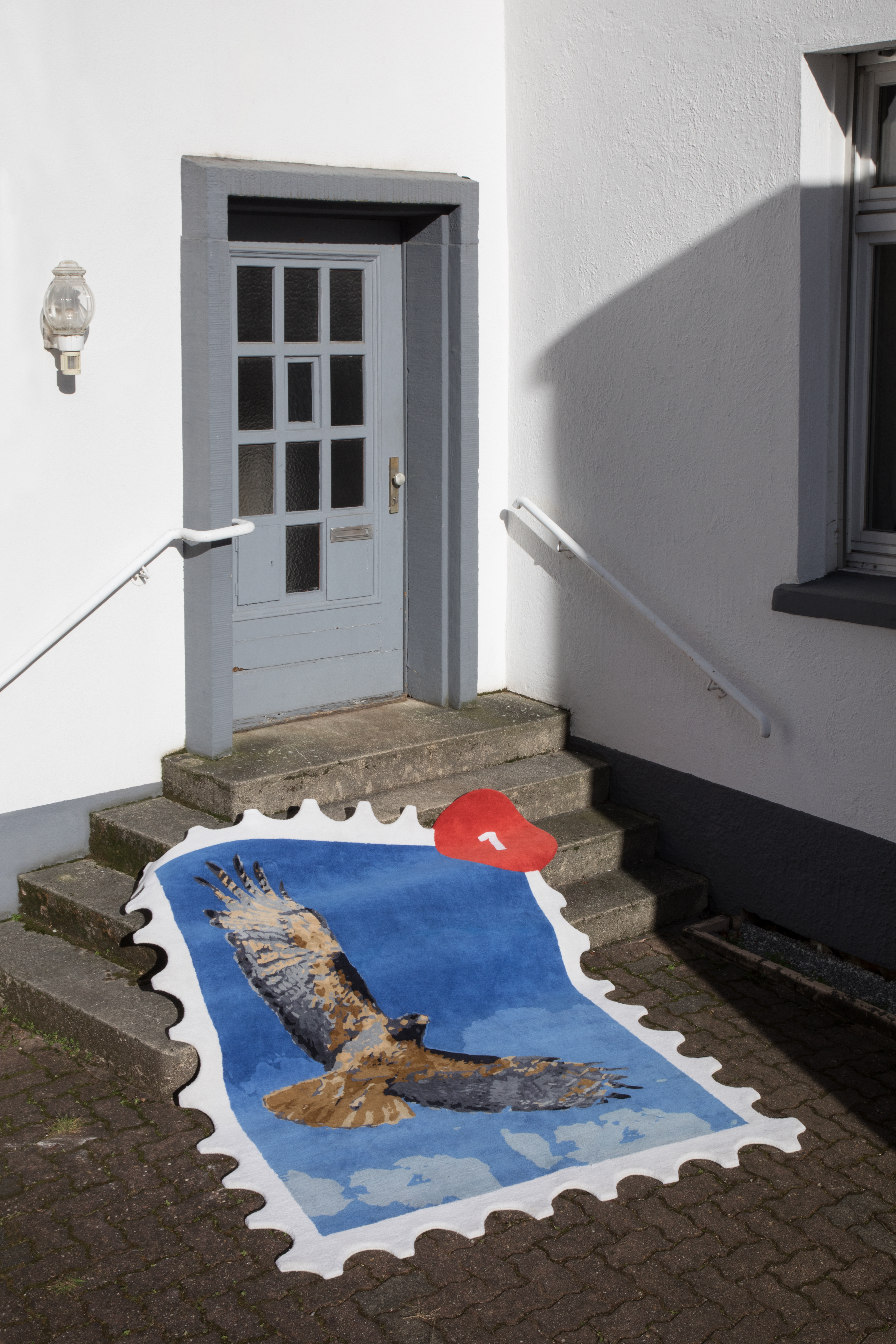 Oliver-Selim Boualam & Lukas Marstaller, *Mail Carpet*, 180×220cm, 100%, New Zealand wool, handtufted in India