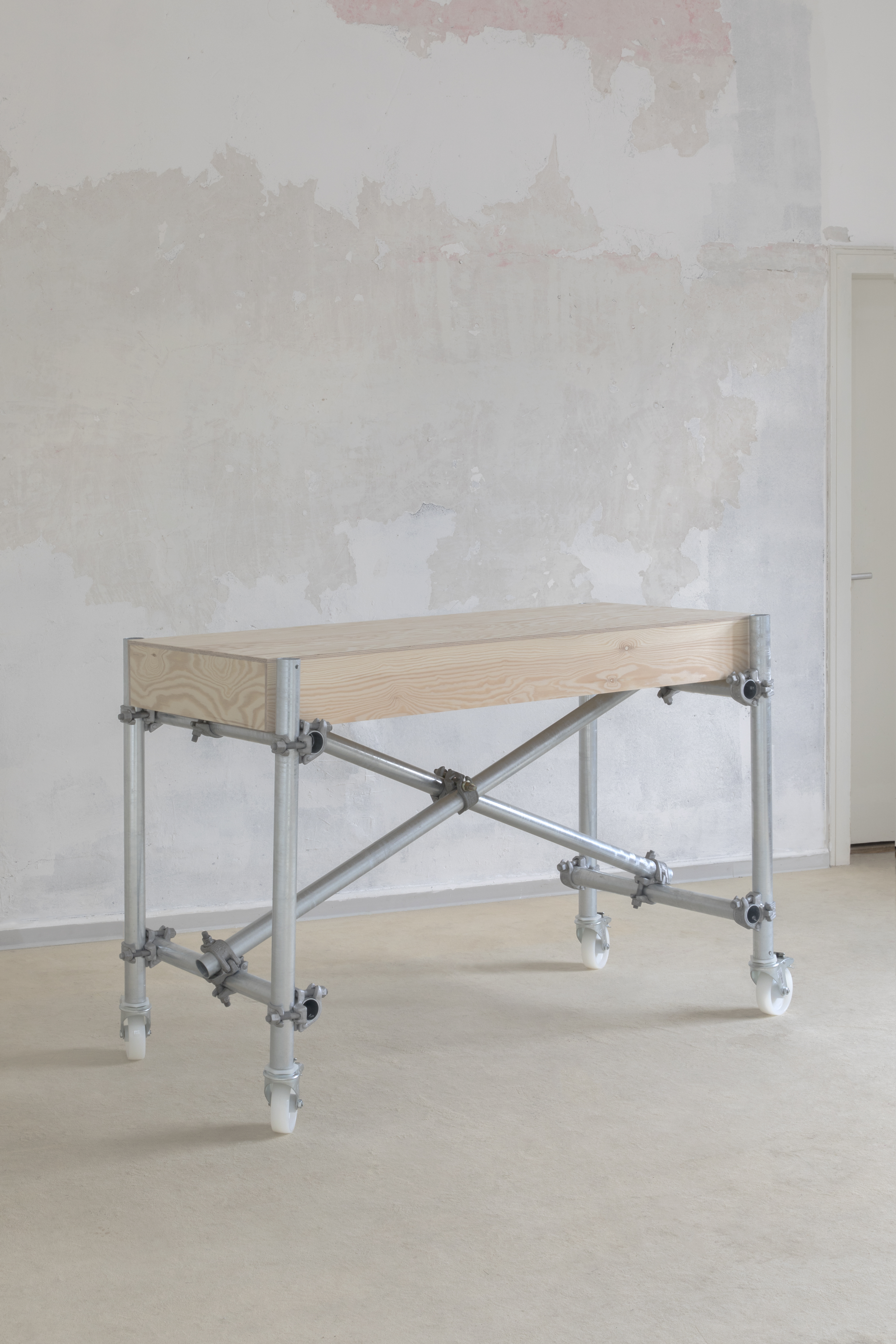 Lisa Ertel, *E20*, hot-dip galvanised steel, pine wood, 145×75×60cm